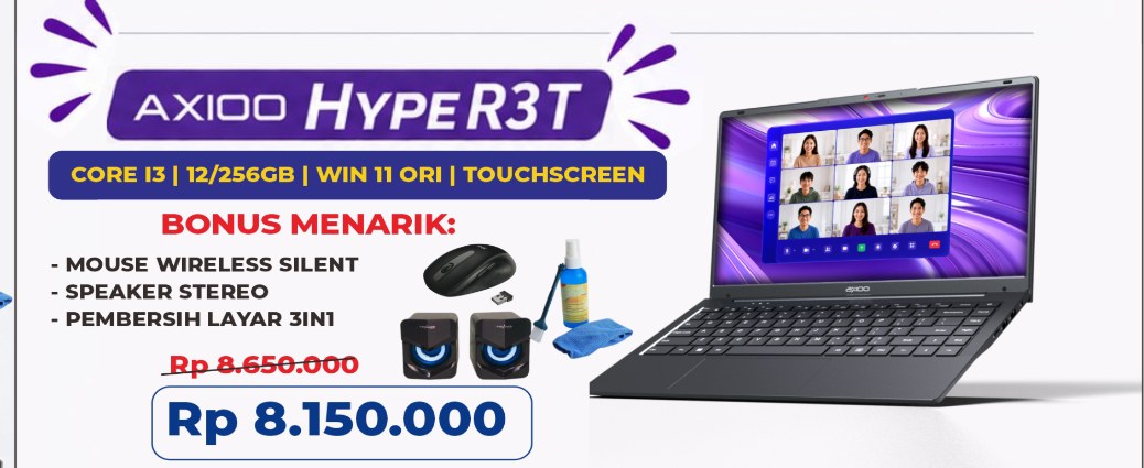 Axioo Hype R3T promo Sidodadi Komputer Jombang